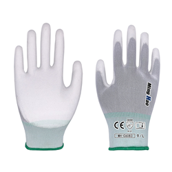 Nylon Pu finger coated gloves